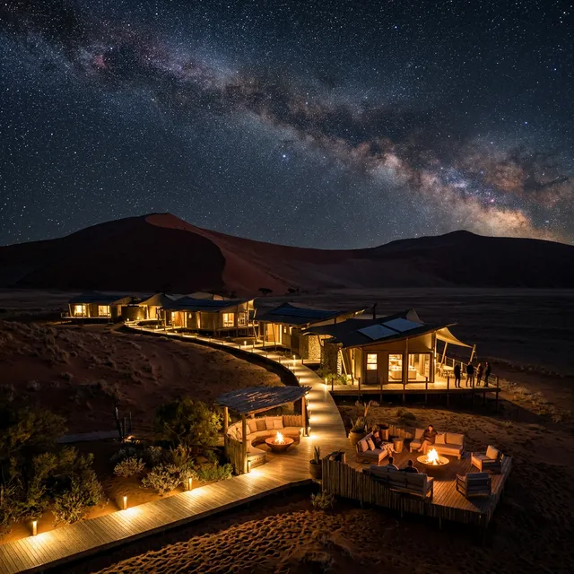 Desert lodge accommodation